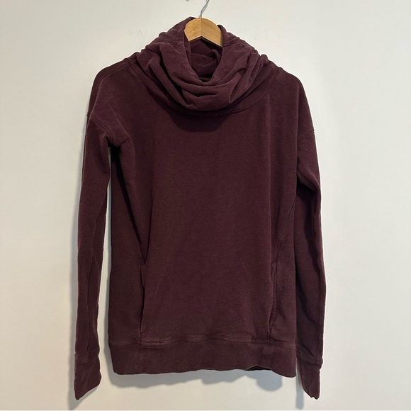 Lululemon stress less hoodie In Heathered Bordeaux burgundy - Picture 8 of 12
